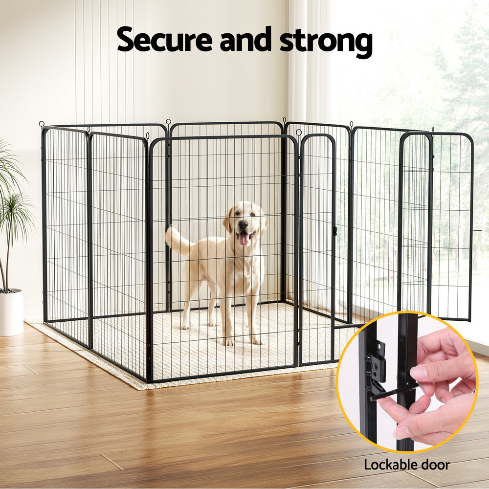 i.Pet Pet Dog Playpen 48" Enclosure 8 Panel Cage Kennel Puppy Fence Play Pen - view 5