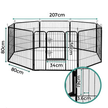 i.Pet 32" 8 Panel Dog Playpen Pet Exercise Cage Enclosure Fence Play Pen - view 2