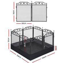 i.Pet Pet Dog Playpen Heavy-Duty Enclosure Multi-Configuration Indoor Outdoor Black - view 2