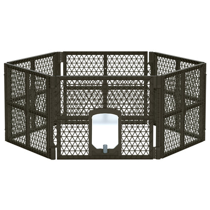 i.Pet Dog Playpen Enclosure 6 Panel Pet Fence Plastic Play Pen - view 3