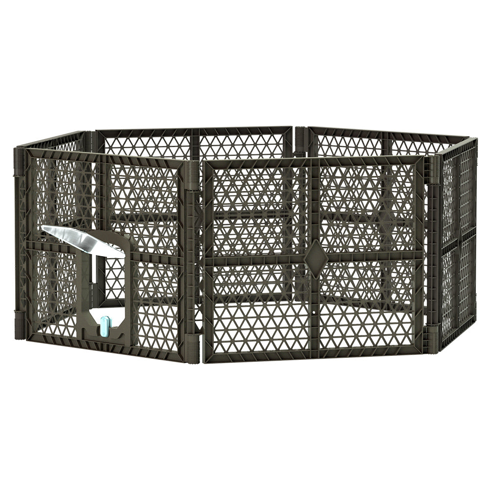 i.Pet Dog Playpen Enclosure 6 Panel Pet Fence Plastic Play Pen - view 4