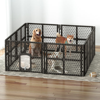 i.Pet Dog Playpen Enclosure 8 Panel Pet Fence Plastic Play Pen - view 8