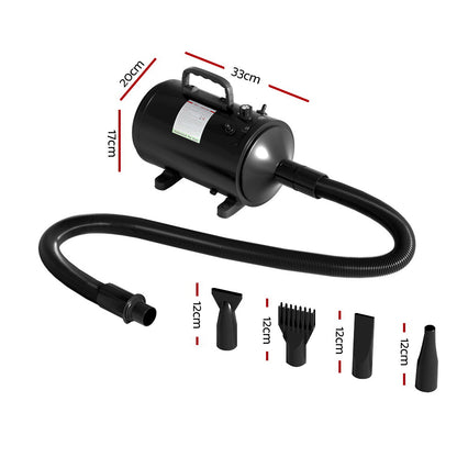 i.Pet Pet Hair Dryer Dog Cat Grooming Speed Blower Hairdryer Heater Low Noise - view 2