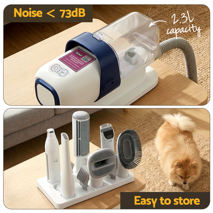 i.Pet Pet Grooming Kit Vacuum Dog Cat Hair Dryer Remover Clipper Brushes Cleaning - view 7