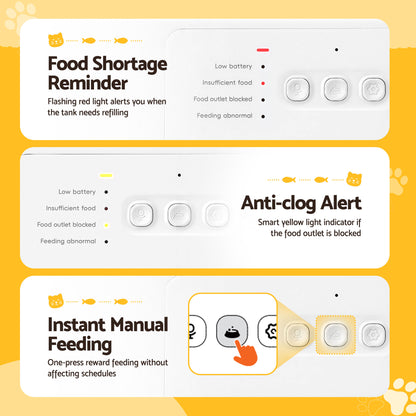 i.Pet Automatic Pet Feeder Water Dispenser 2-in-1 Smart WiFi Dog Cat Food 4L - view 10