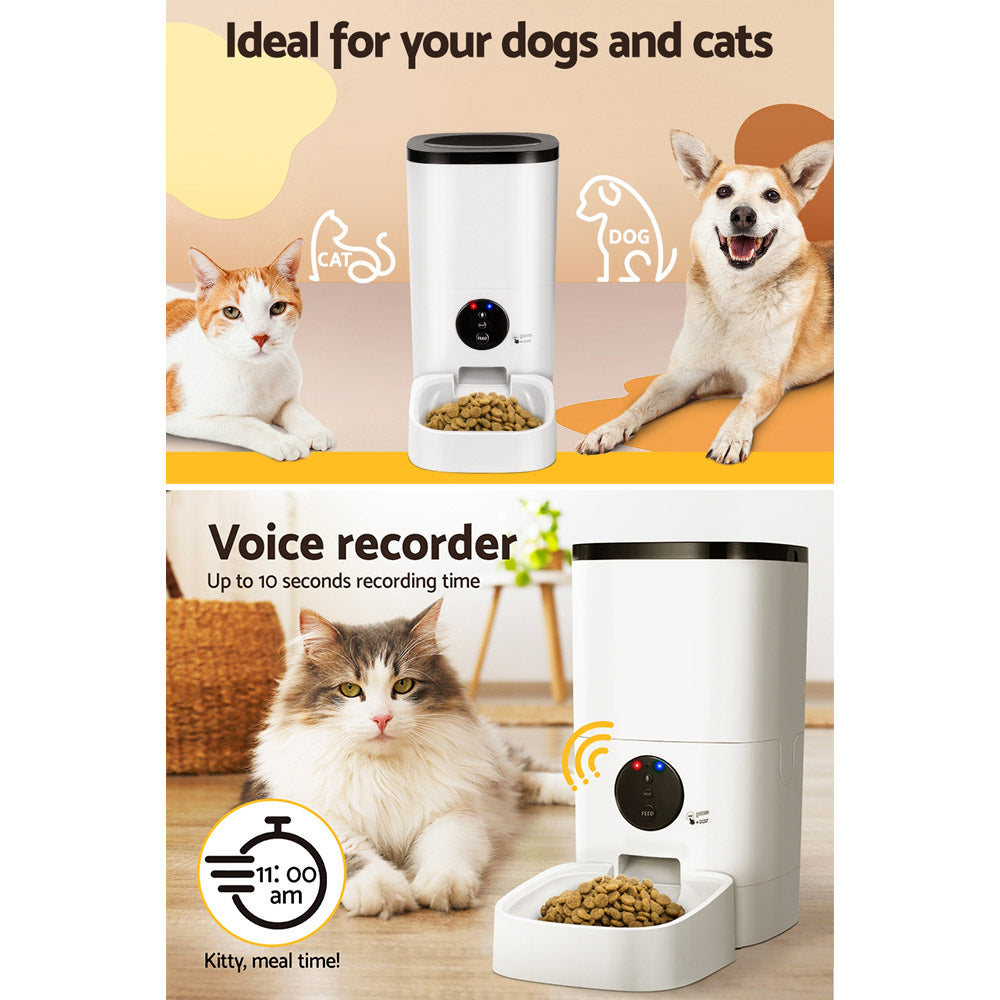 i.Pet Automatic Pet Feeder 6L Wifi Auto Dog Cat Smart Food Dispenser Timer - view 6