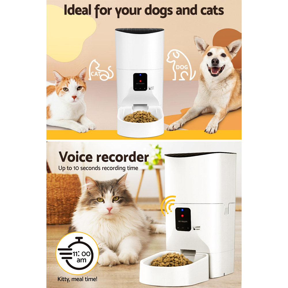i.Pet Automatic Pet Feeder 9L Wifi Auto Dog Cat Feeder Smart Food Dispenser Timer - view 6