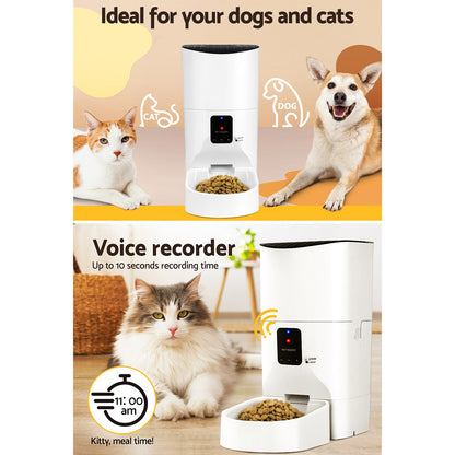 i.Pet Automatic Pet Feeder 9L Wifi Auto Dog Cat Feeder Smart Food Dispenser Timer - view 6