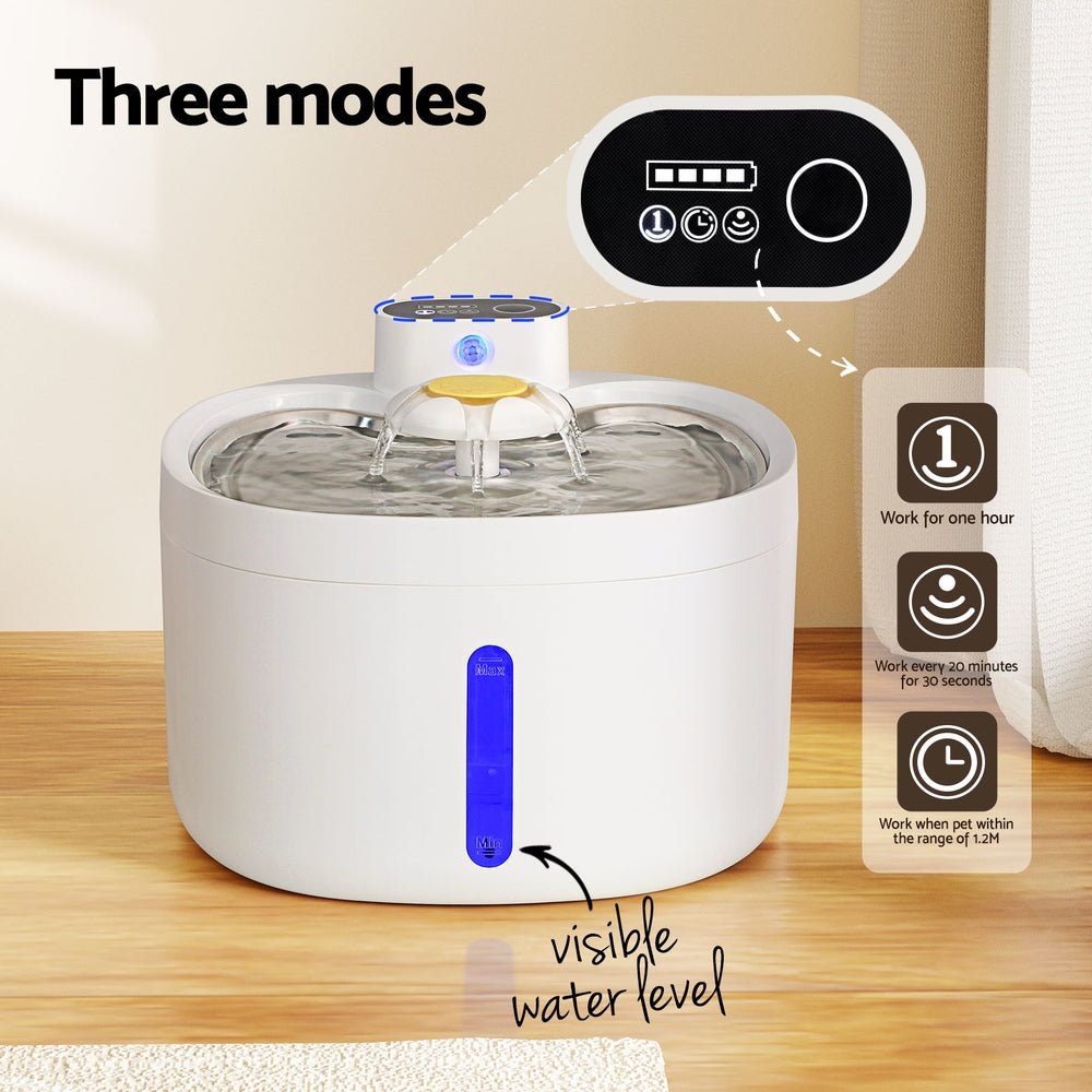i.Pet Pet Water Fountain Feeder Dispenser Filter Dog Cat Drinking Automatic 2.6L - view 4