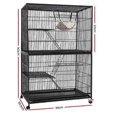 i.Pet Rabbit Cage 142cm Hutch 4 Level Bird Guinea Pig Ferret - view 2