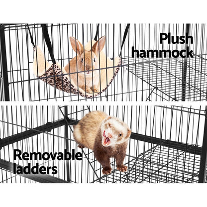 i.Pet Rabbit Cage 142cm Hutch 4 Level Bird Guinea Pig Ferret - view 5