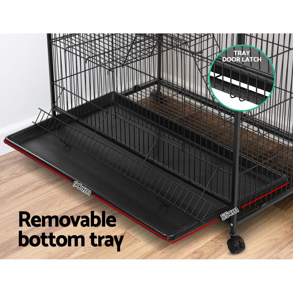 i.Pet Rabbit Cage 142cm Hutch 4 Level Bird Guinea Pig Ferret - view 6