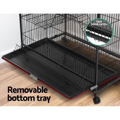 i.Pet Rabbit Cage 142cm Hutch 4 Level Bird Guinea Pig Ferret - view 6