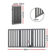 i.Pet Dog Gate Playpen Enclosure 3 Panels Pet Door Fence Wooden Play Pen Stair - view 2