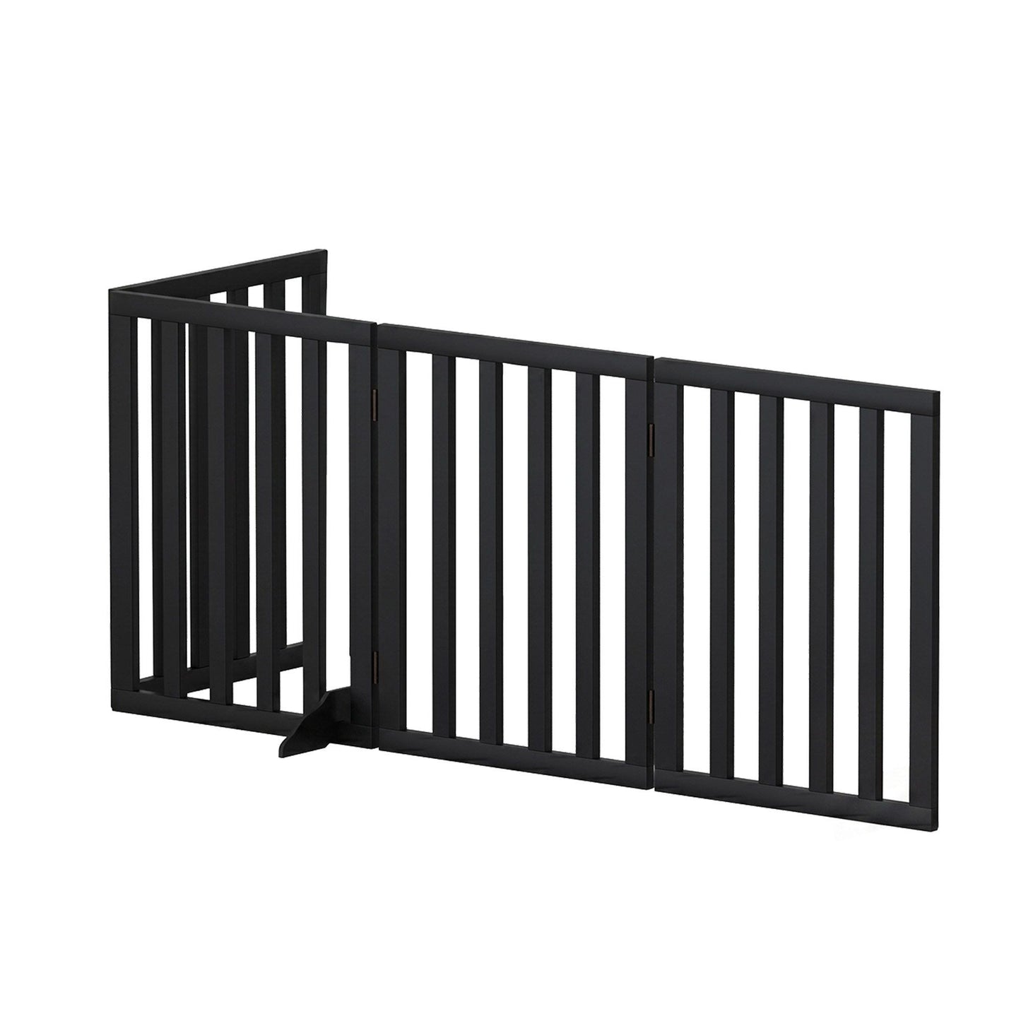 i.Pet Dog Gate Playpen Enclosure 4 Panels Pet Door Fence Wooden Play Pen Stair - view 3