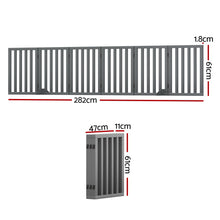 i.Pet Dog Playpen Enclosure 6 Panel Pet Fence Wooden Play Pen - view 2