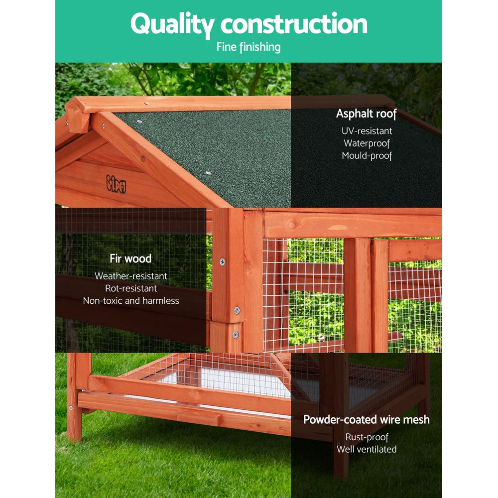 i.Pet Bird Cage 72cm x 60cm x 168cm Pet Cages Large Aviary Parrot Carrier Travel Canary Wooden XL - view 4