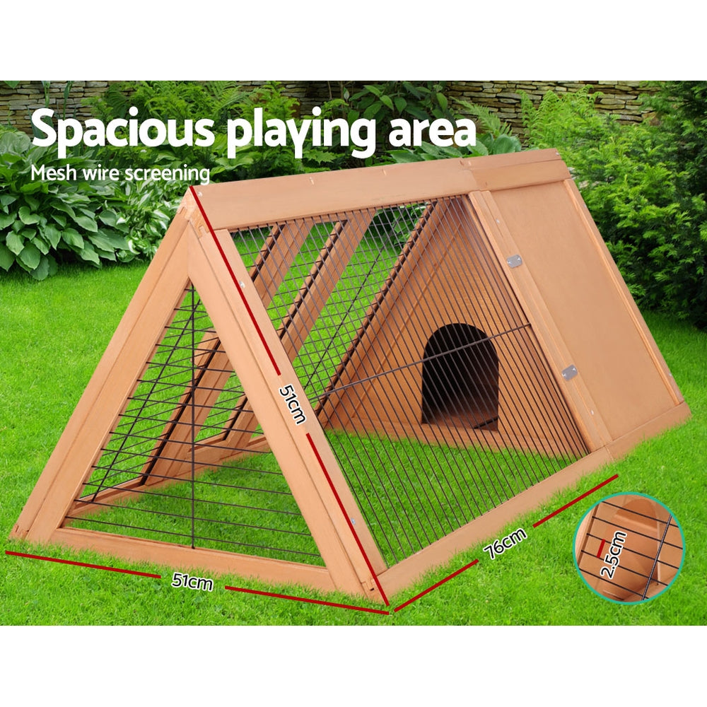 i.Pet Rabbit Hutch Chicken Coop 119cm x 51cm x 44cm Chicken Coop Large Run Wooden Cage Outdoor - view 6