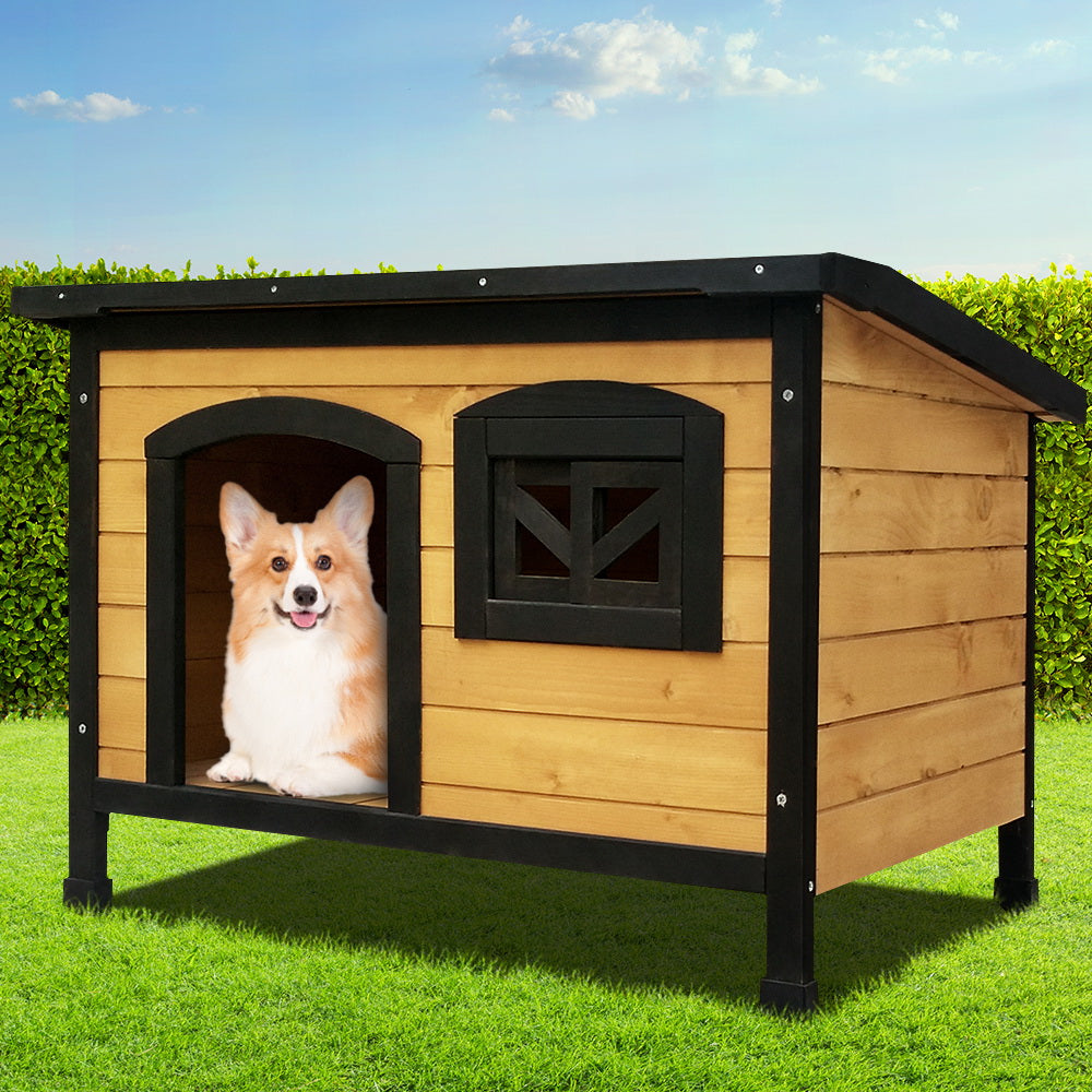i.Pet Dog Kennel Extra Large Wooden Outdoor Indoor Puppy Pet House Cabin Crate Weatherproof - view 8