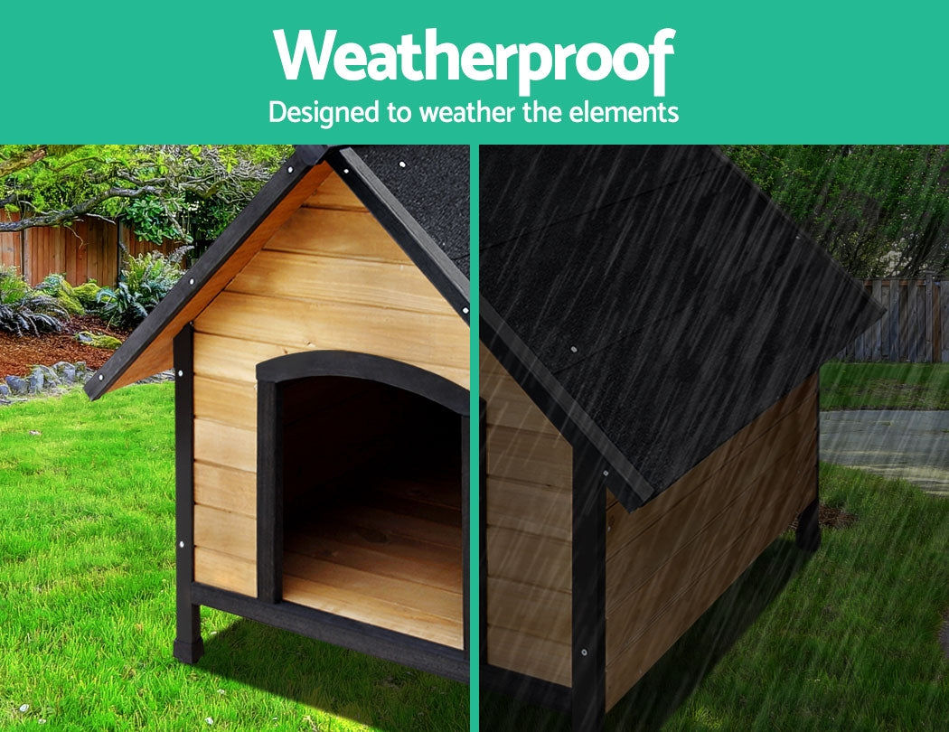 i.Pet Dog Kennel Extra Large Wooden Outdoor House Pet Puppy House XL Crate Cabin Waterproof - view 3