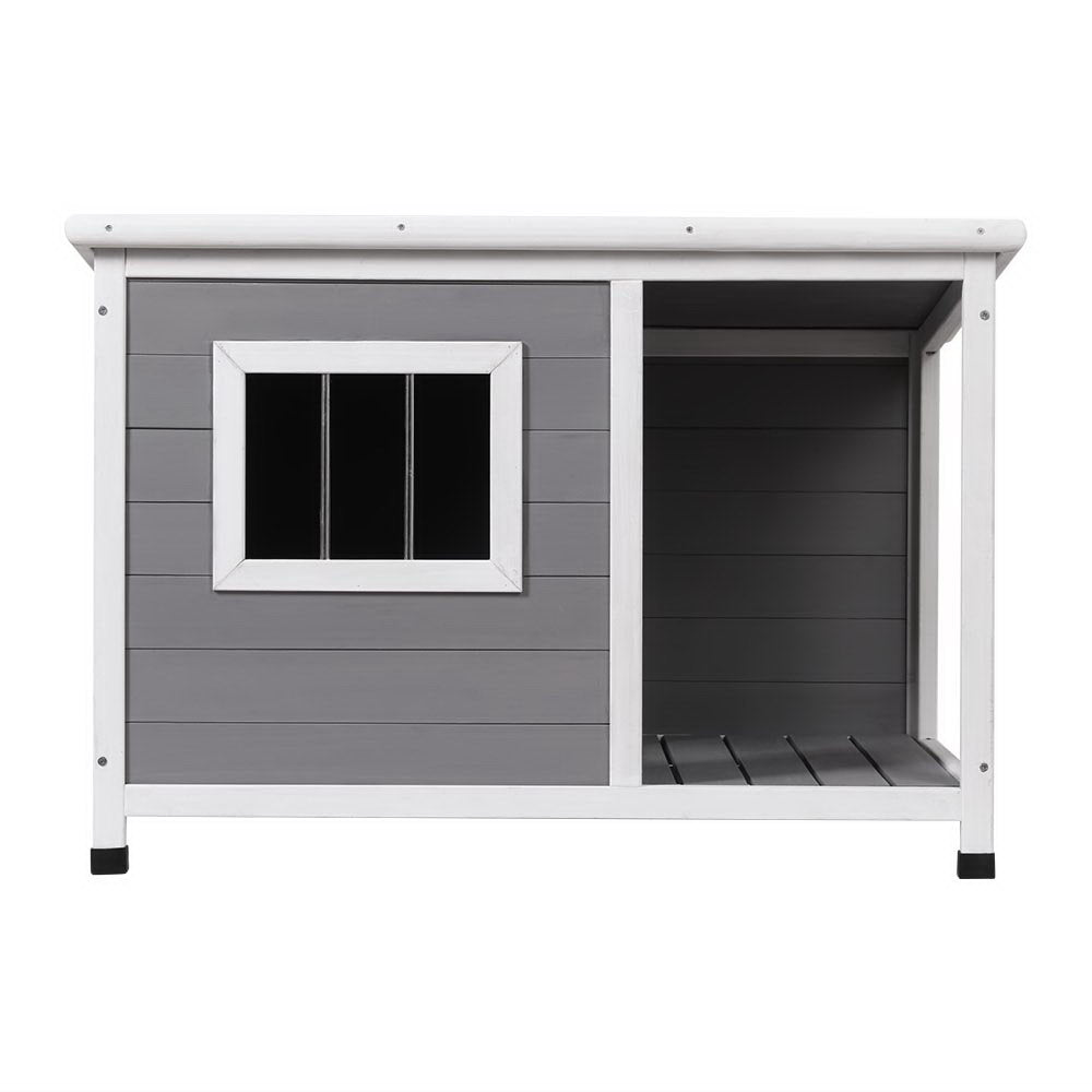i.Pet Dog Kennel House Large Wooden Outdoor Pet Kennels Indoor Puppy Cabin Log - view 3