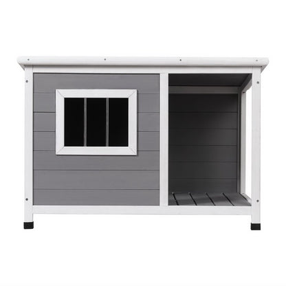 i.Pet Dog Kennel House Large Wooden Outdoor Pet Kennels Indoor Puppy Cabin Log - view 3