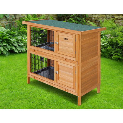i.Pet Rabbit Hutch Chicken Coop 91.5cm x 45cm x 82cm Chicken Coop Large Wooden House Run Cage - view 8
