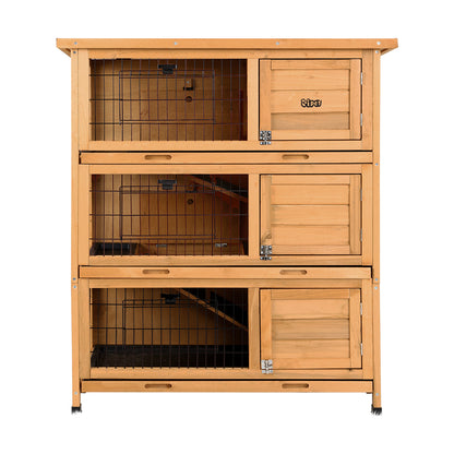 i.Pet Rabbit Hutch Chicken Coop 91.5cm x 46cm x 116.5cm Chicken Coop Large House Cage Run Wooden Outdoor - view 3