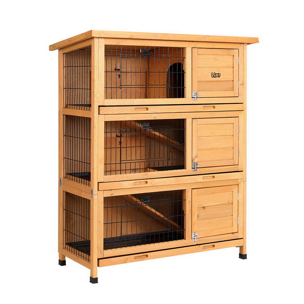 i.Pet Rabbit Hutch Chicken Coop 91.5cm x 46cm x 116.5cm Chicken Coop Large House Cage Run Wooden Outdoor - view 7