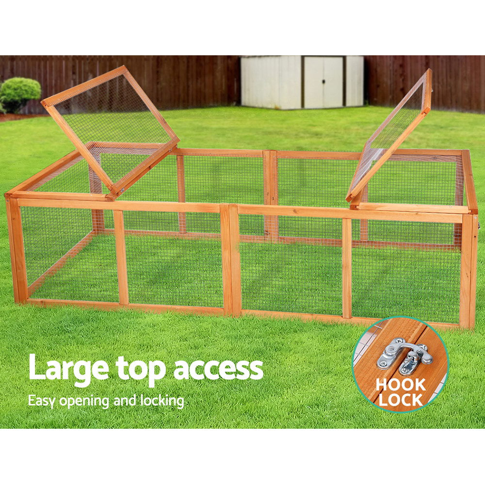 i.Pet Chicken Coop Rabbit Hutch 180cm Extra Large Wooden Chicken House Run XL Hen Cage - view 5
