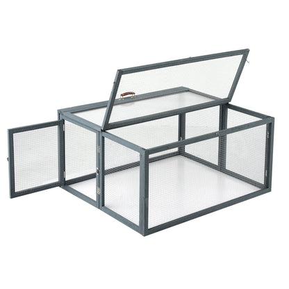 i.Pet Chicken Coop Large Portable Wooden Rabbit Run Cage Hutch Outdoor Folding Hen House 110cm - view 3
