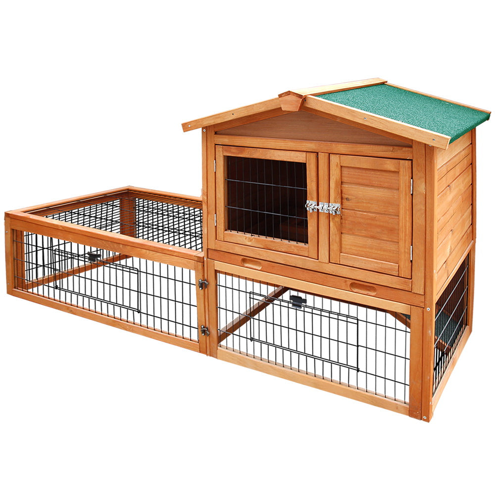 i.Pet Chicken Coop Rabbit Hutch 155cm x 49cm x 90cm Large Chicken Coop Wooden Run Cage House Outdoor - view 3