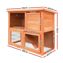 i.Pet Chicken Coop Rabbit Hutch 88cm x 40cm x 76cm Large Chicken Coop House Run Wooden Cage Outdoor - view 2