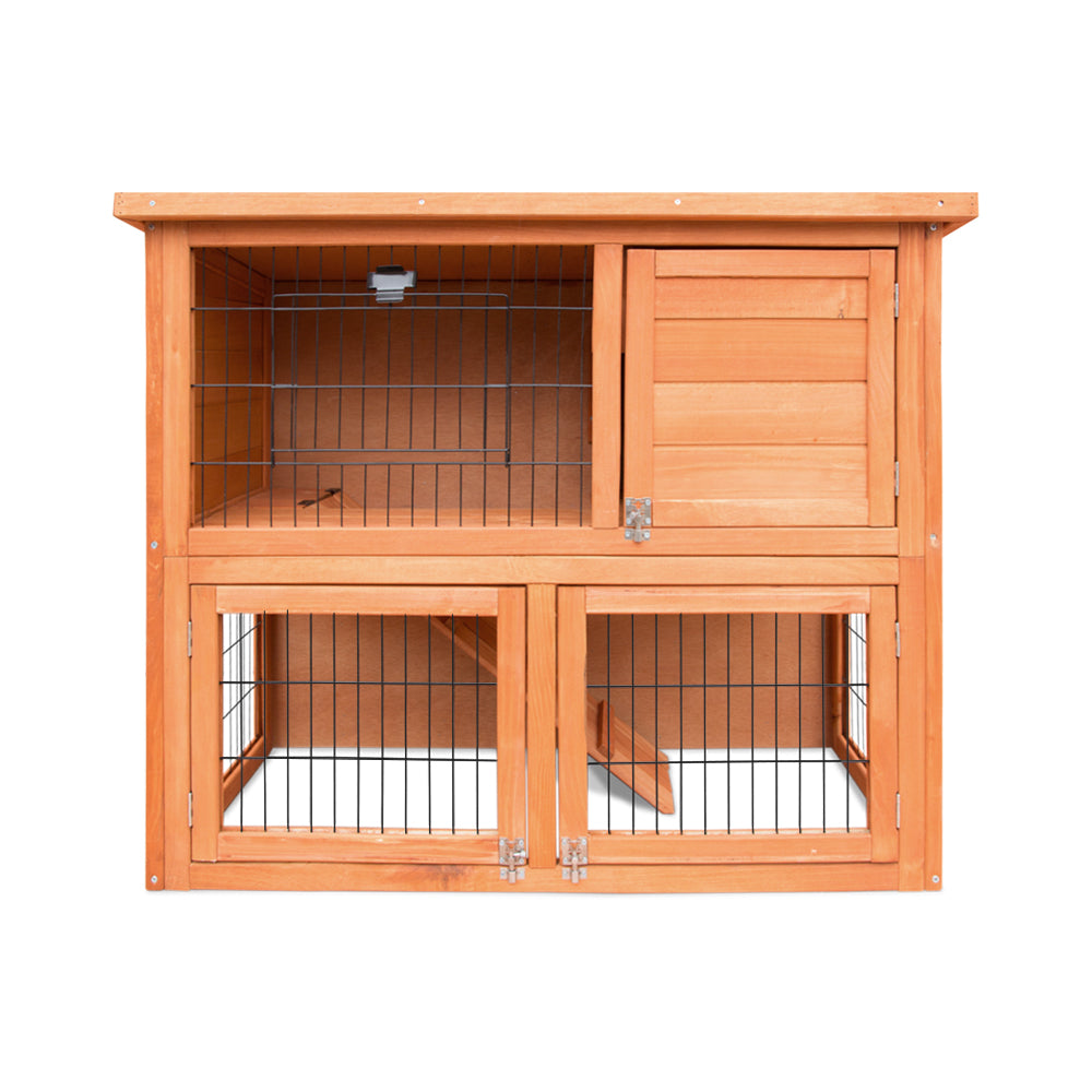 i.Pet Chicken Coop Rabbit Hutch 88cm x 40cm x 76cm Large Chicken Coop House Run Wooden Cage Outdoor - view 3