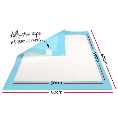 i.Pet Pet Training Pads 400pcs 60x60cm Puppy Dog Toilet Pee Indoor Super Absorbent Blue - view 2
