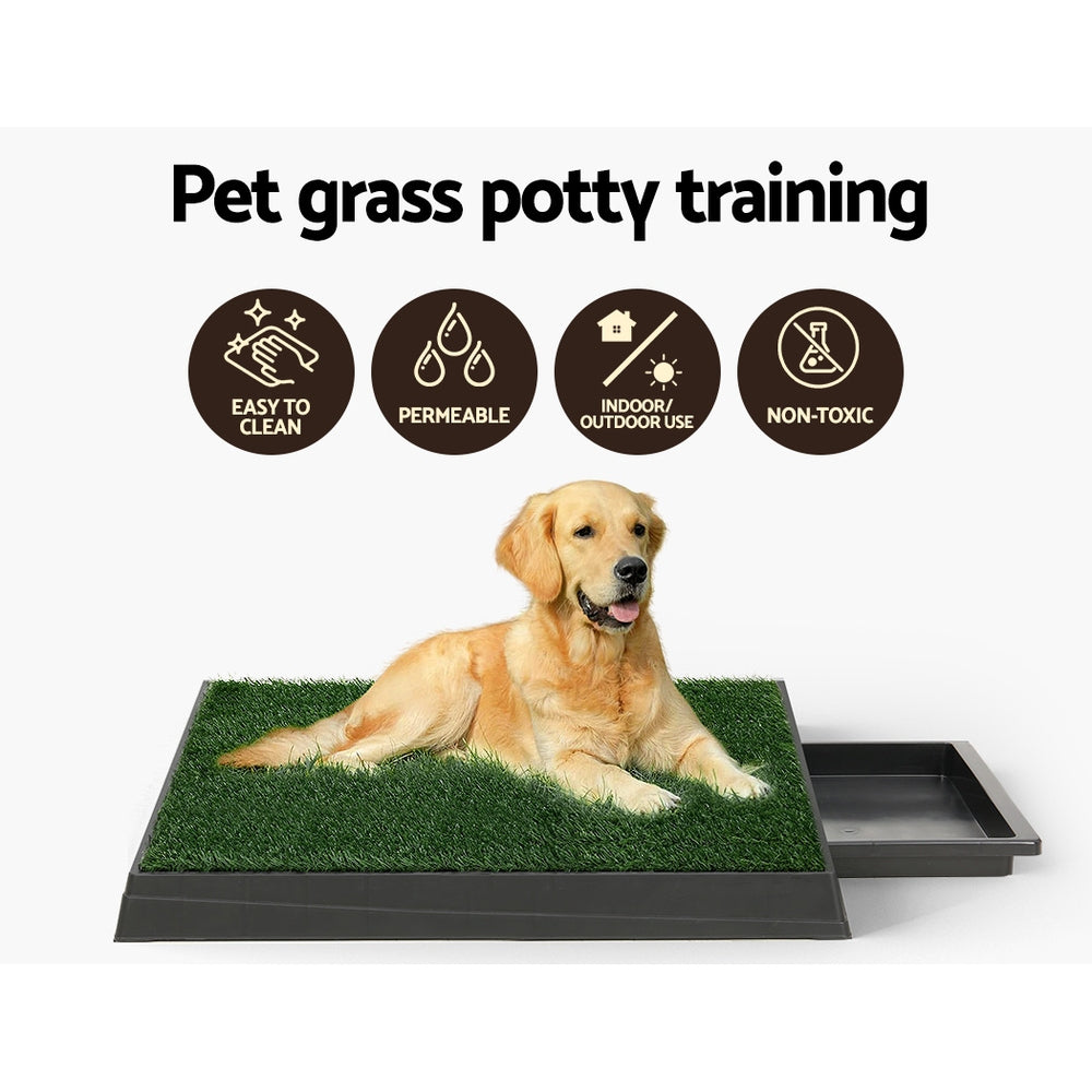 i.Pet Pet Training Pad Dog Potty Toilet Large Loo Portable With Tray Grass Mat - view 4