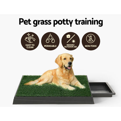 i.Pet Pet Training Pad Dog Potty Toilet Large Loo Portable With Tray Grass Mat - view 4
