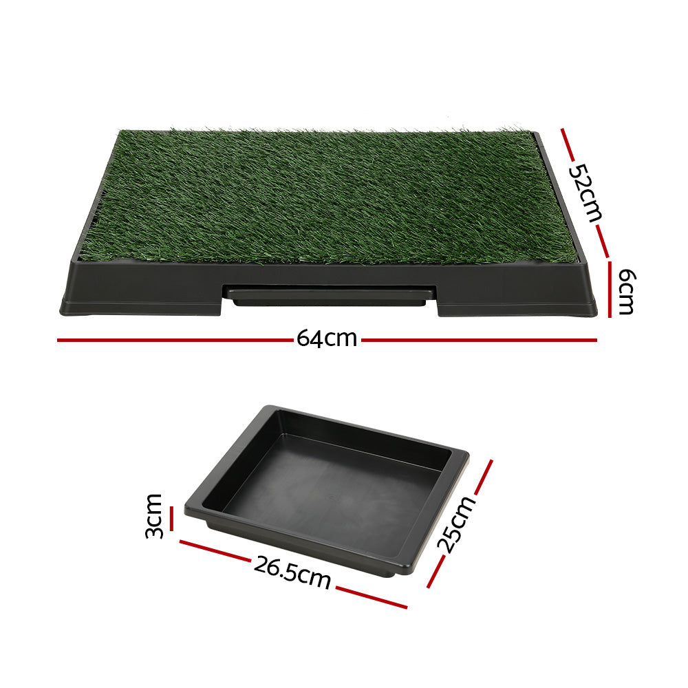 i.Pet Pet Training Pad Dog Potty Toilet Large Portable With Tray Grass 2 Mats - view 2