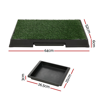 i.Pet Pet Training Pad Dog Potty Toilet Large Portable With Tray Grass 2 Mats - view 2
