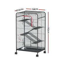 i.Pet Rabbit Cage Indoor Hutch Guinea Pig Bird Ferret Cat Hamster 110cm 4 Level - view 2