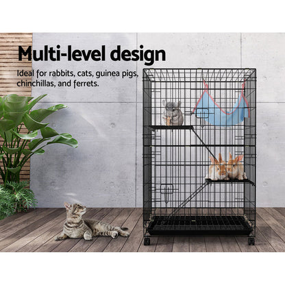 i.Pet Rabbit Cage 100cm Hutch 3 Level Indoor Guinea Pig Ferret - view 5