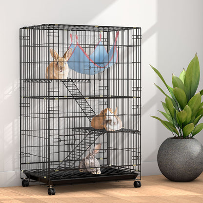 i.Pet Rabbit Cage 100cm Hutch 3 Level Indoor Guinea Pig Ferret - view 8