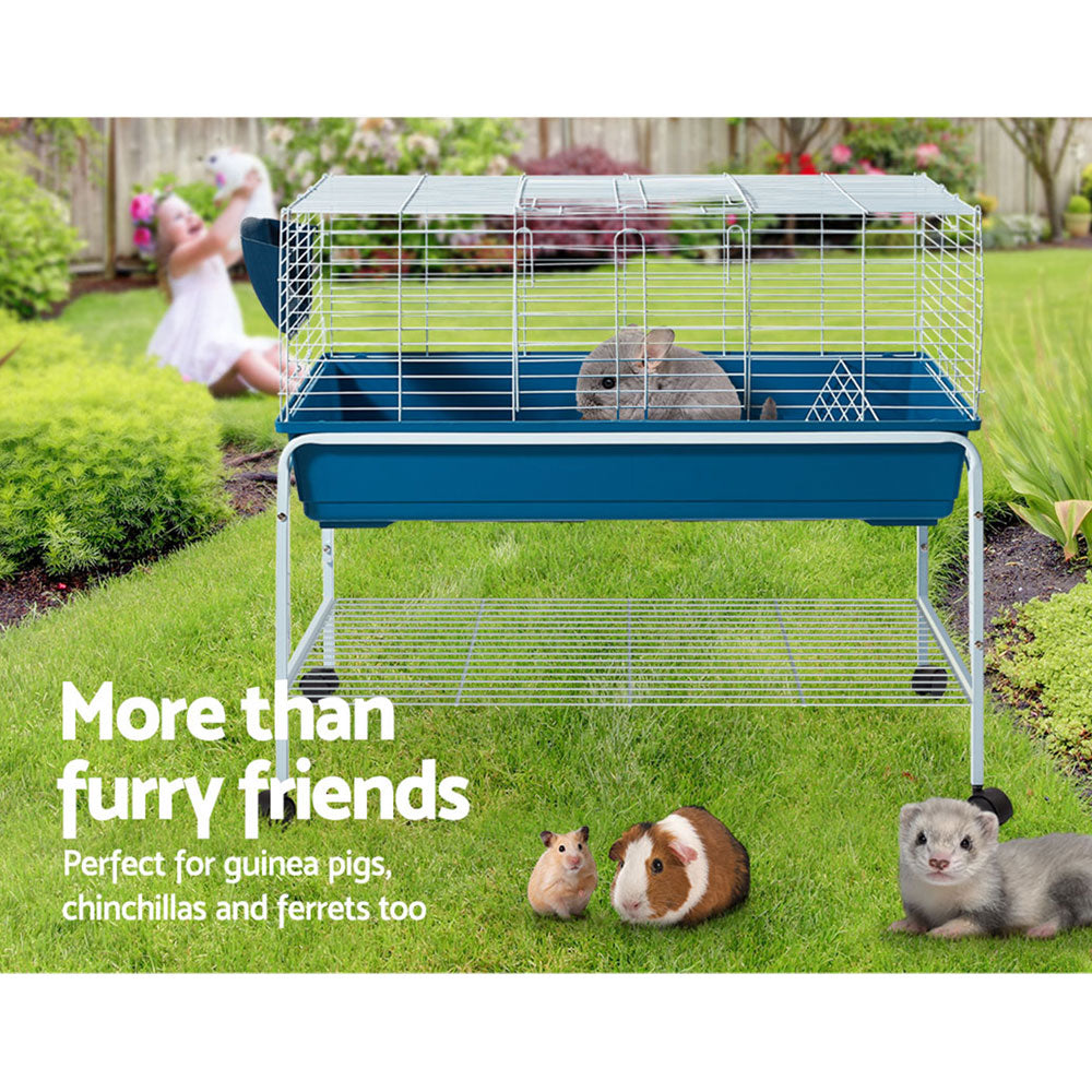 i.Pet Rabbit Cage Hutch 106cm Indoor Enclosure Carrier - view 4