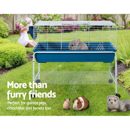 i.Pet Rabbit Cage Hutch 106cm Indoor Enclosure Carrier - view 4
