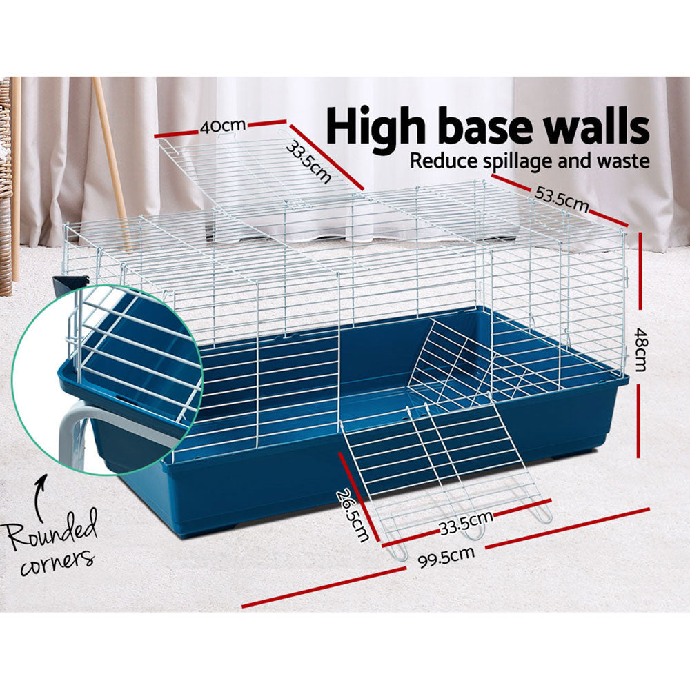 i.Pet Rabbit Cage Hutch 106cm Indoor Enclosure Carrier - view 7