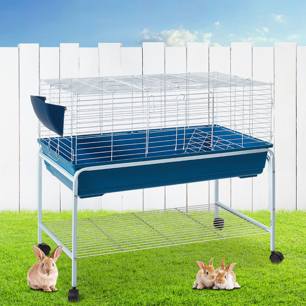 i.Pet Rabbit Cage Hutch 106cm Indoor Enclosure Carrier - view 8