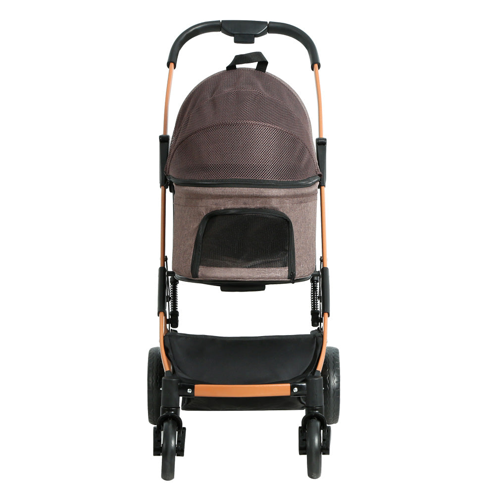 i.Pet Pet Stroller Dog Pram Large Cat Carrier Travel Foldable 4 Wheels Pushchair Double - view 4