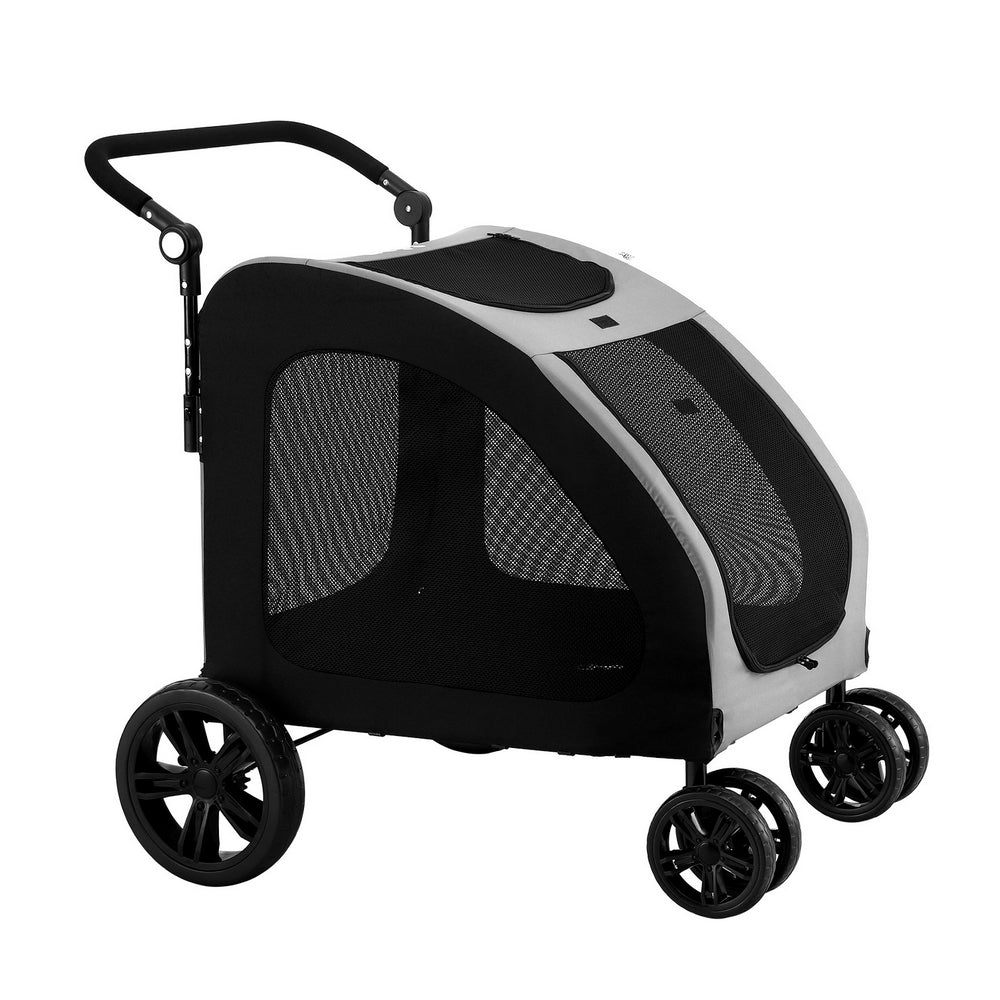 i.Pet Pet Stroller Dog Pram Large Carrier Cat Travel Foldable Strollers 4 Wheels Trolley - view 2