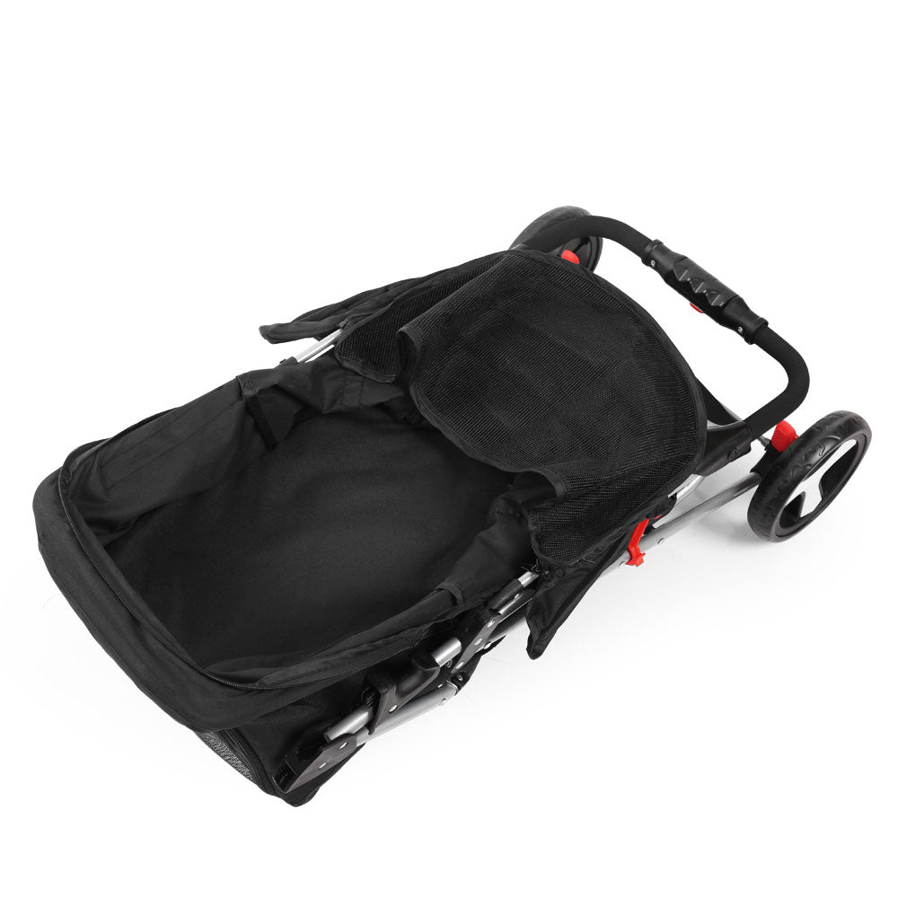 i.Pet Pet Stroller Dog Pram Cat Carrier Large Travel Pushchair Foldable 3 Wheels - view 3