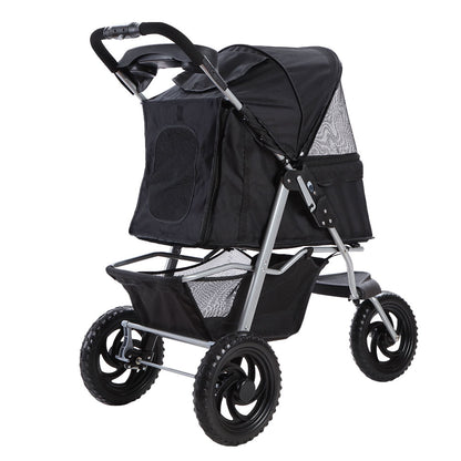 i.Pet Pet Stroller Dog Pram Large Cat Carrier Travel 3 Wheels Foldable Pushchair - view 3